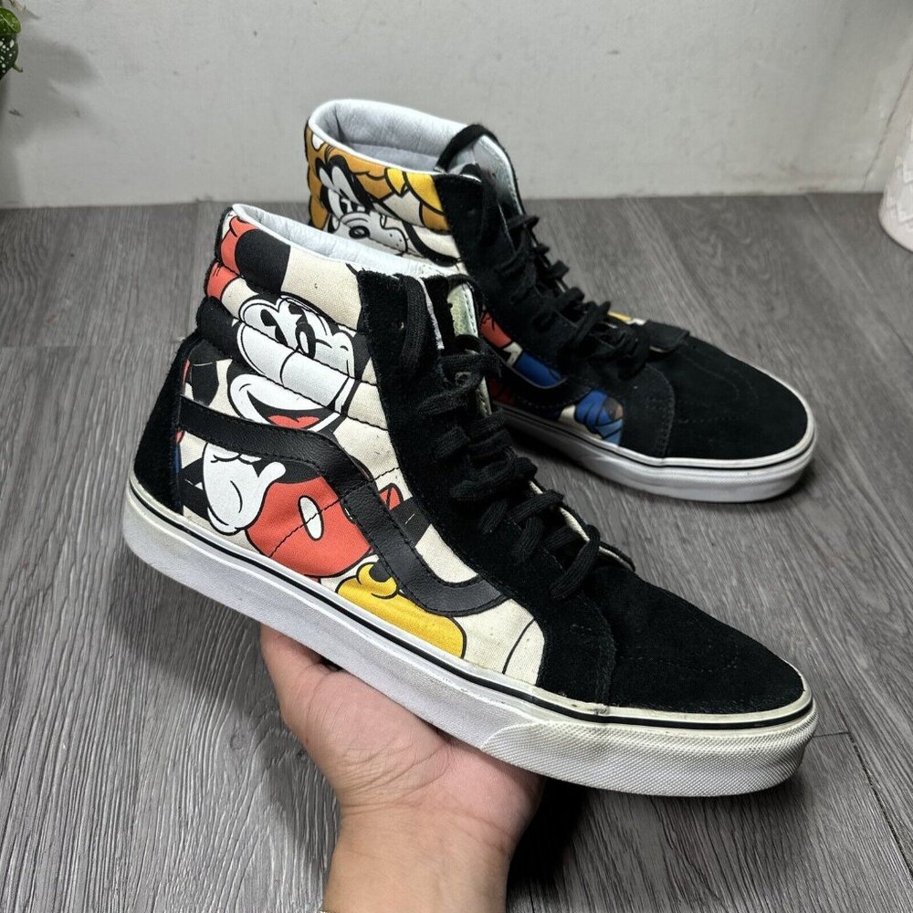 Vans X Disney Sk8-Hi Mickey Mouse & Friends Skate Shoes Sneakers Men’s Size 11
